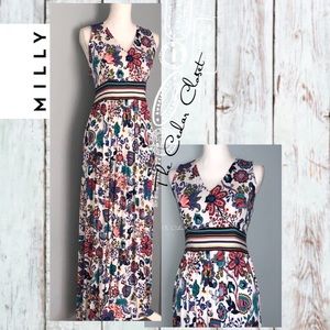 MILLY Maxi dress sz L lightweight stretchy.